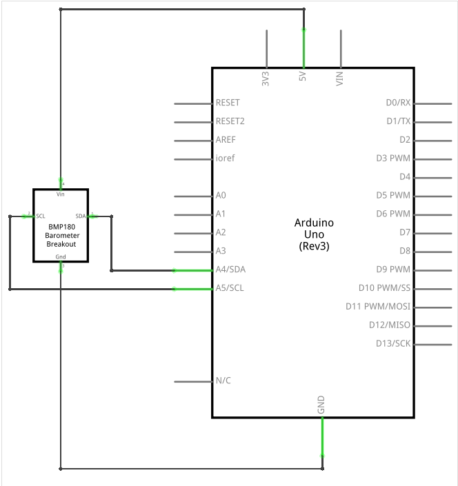 Схема барометра на ардуино